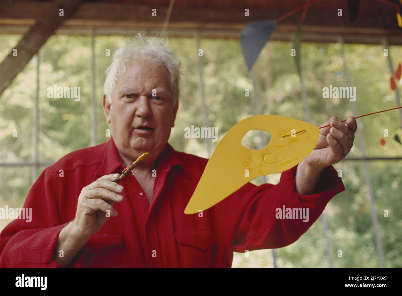 Alexander Calder, 1972 Stock Photo