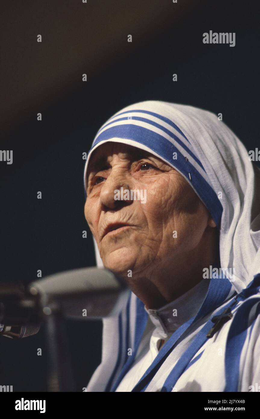 Mother Teresa, Catholic Saint Stock Photo