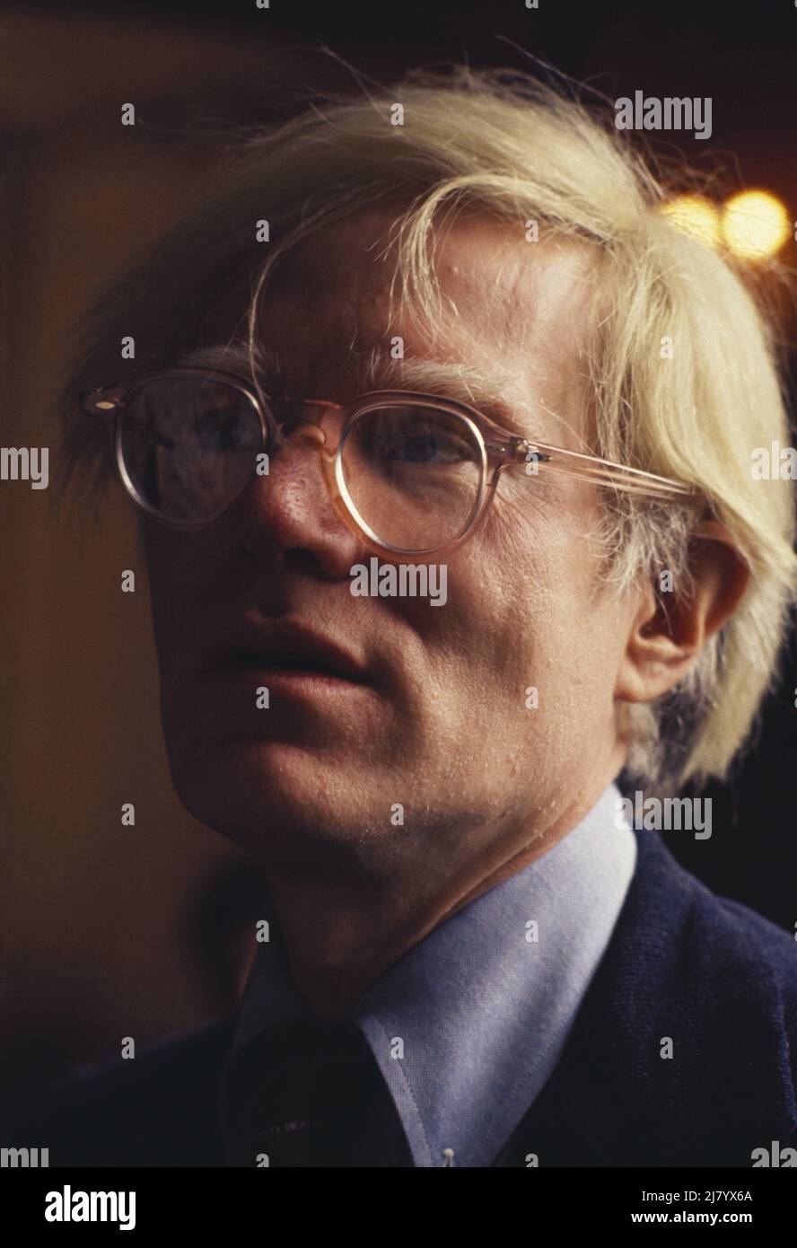 Andy Warhol, NYC, 1975 Stock Photo