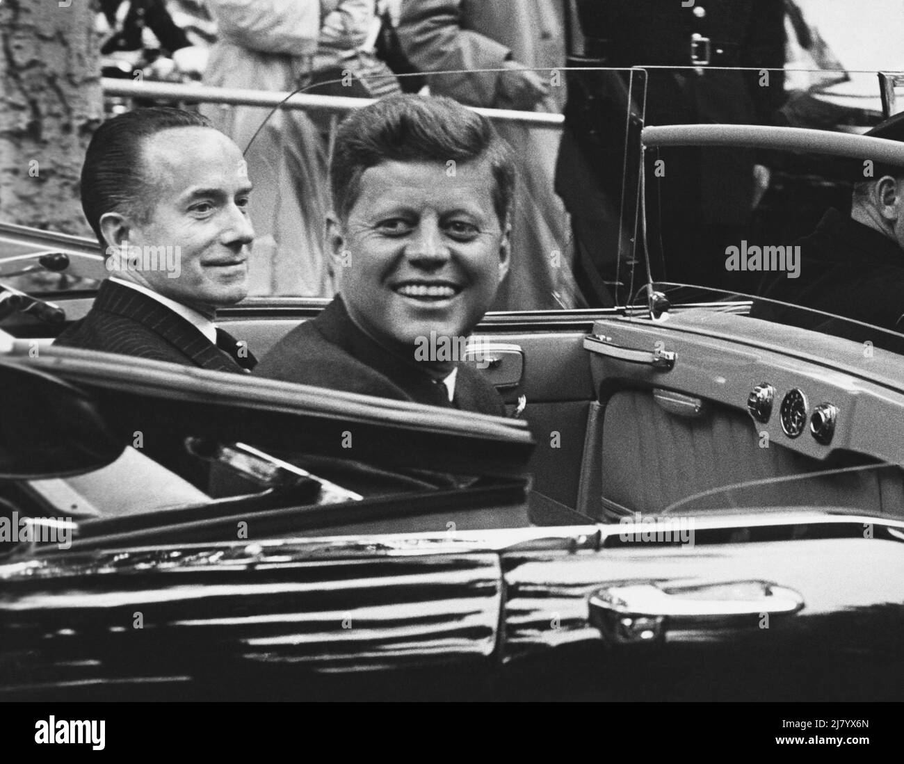 JFK in Paris Stock Photo