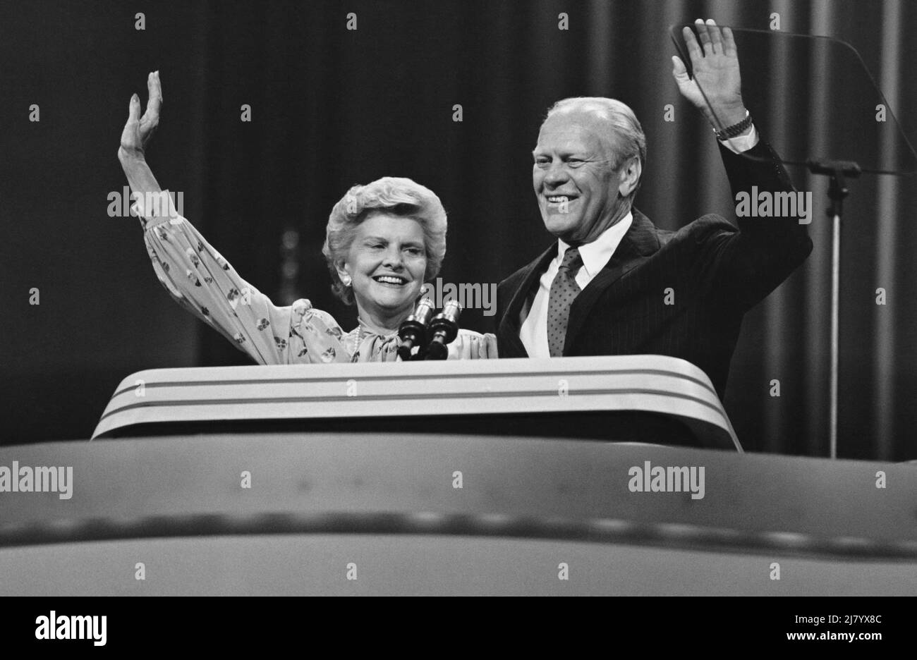 Gerald and Betty Ford Stock Photo