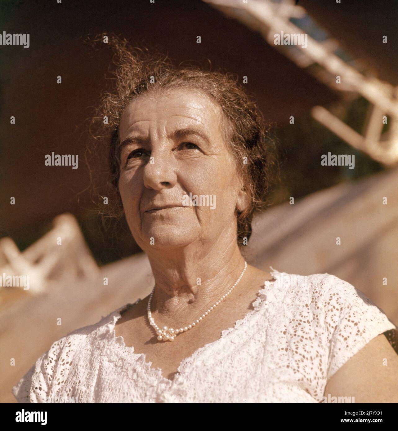 Golda Meir, Israeli Prime Minister Stock Photo