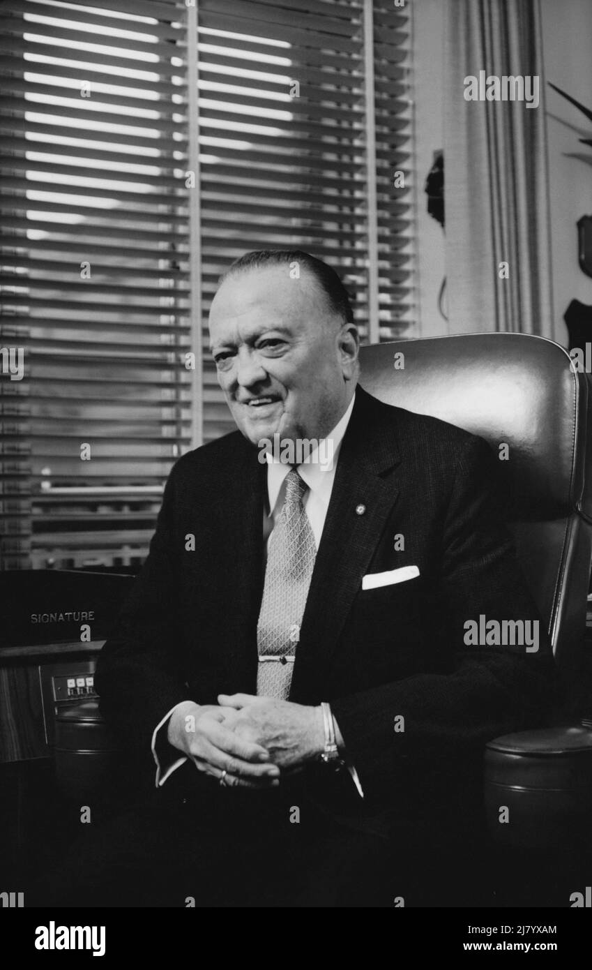 J. Edgar Hoover, 1960s Stock Photo