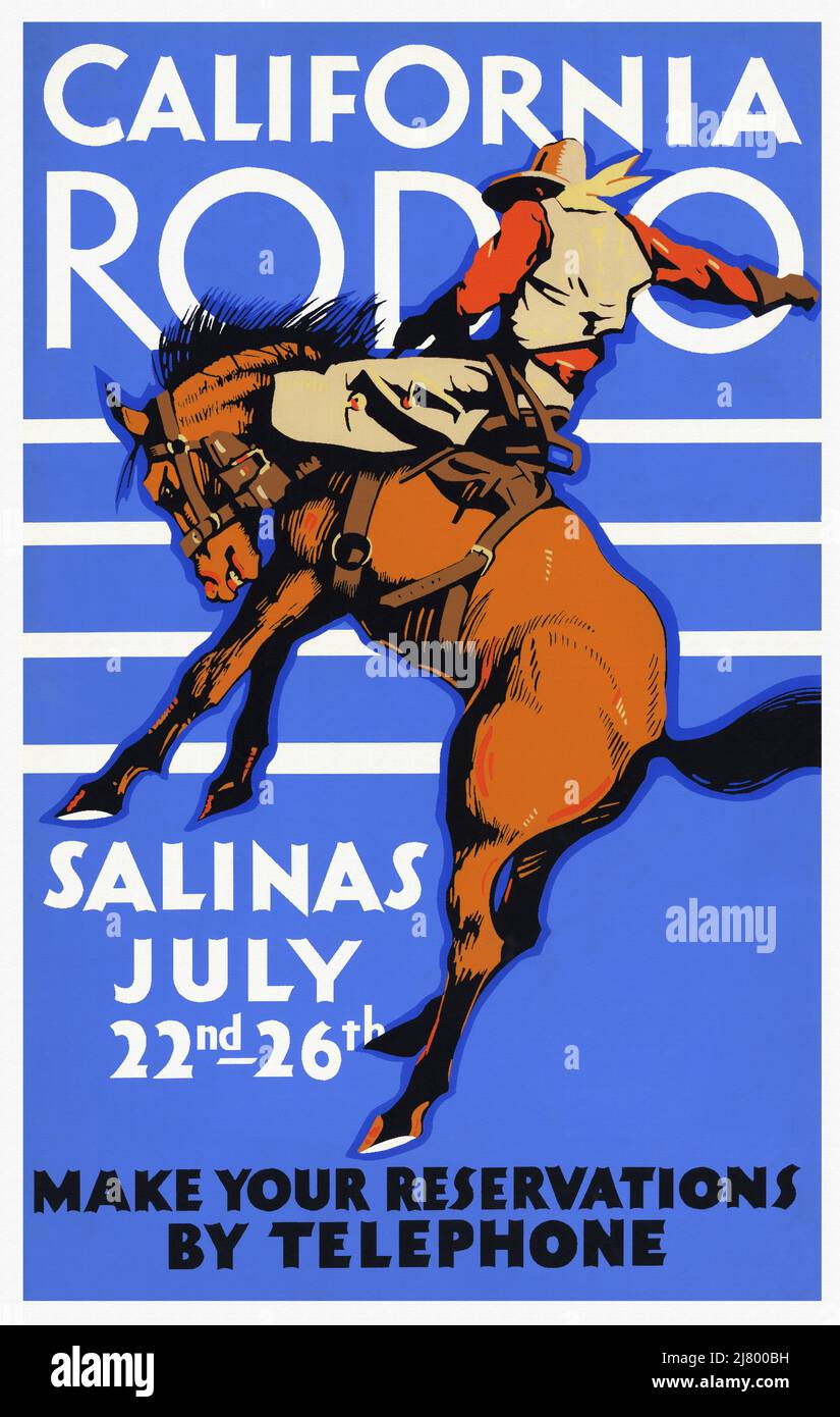California Rodeo, Salinas, July 22-26 Stock Photo