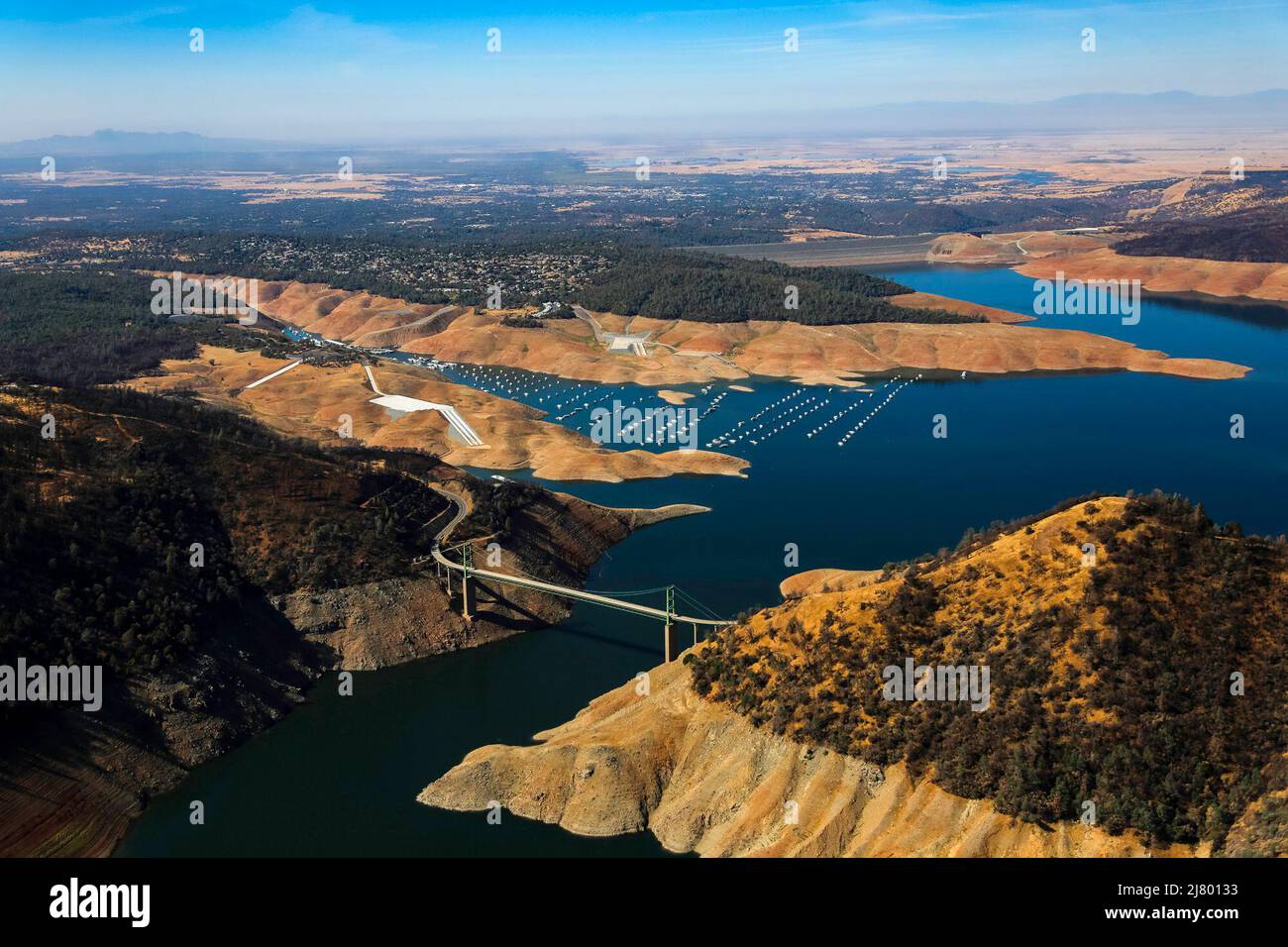 October 2, 2021, Lake Oroville, California, USA Lake Oroville from the