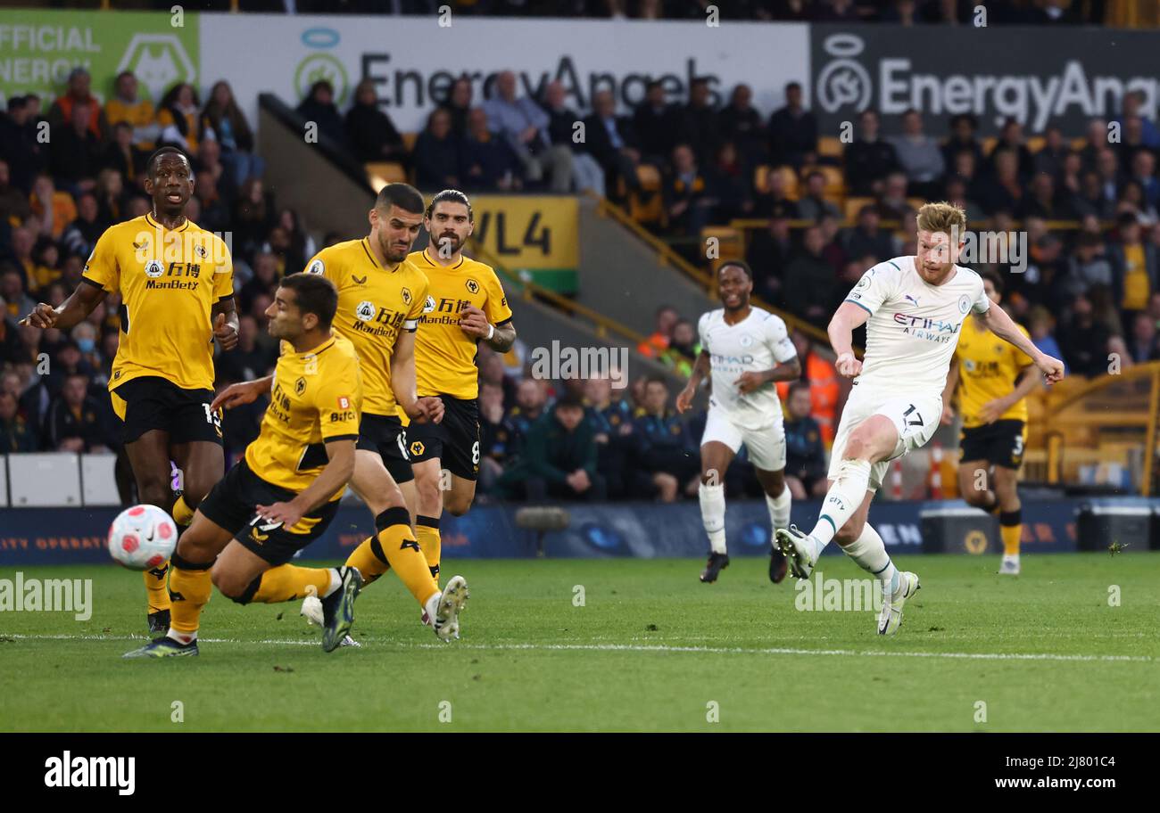 Wolverhampton, England, 11th May 2022. Kevin De Bruyne of Manchester