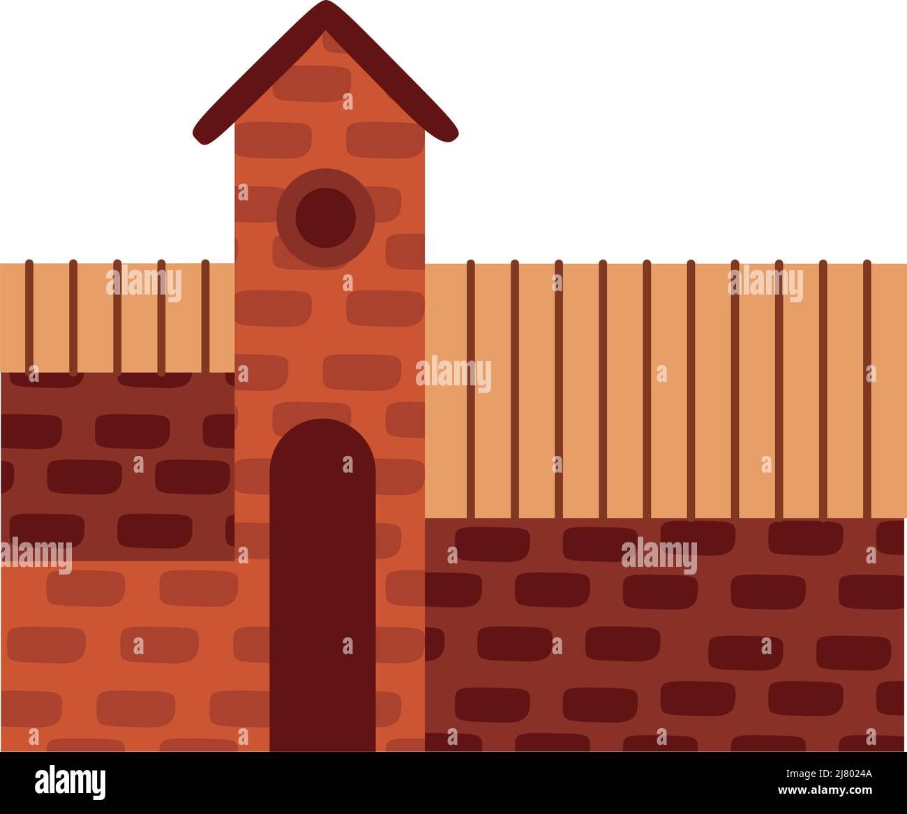 castle bricks city place icon Stock Vector Image & Art - Alamy