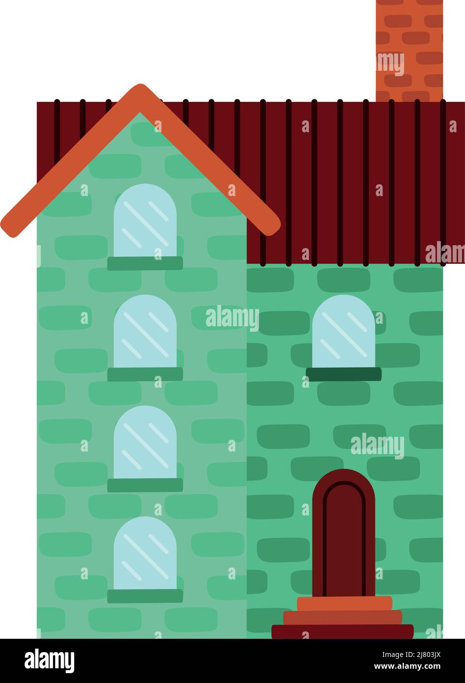 green building facade place icon Stock Vector Image & Art - Alamy