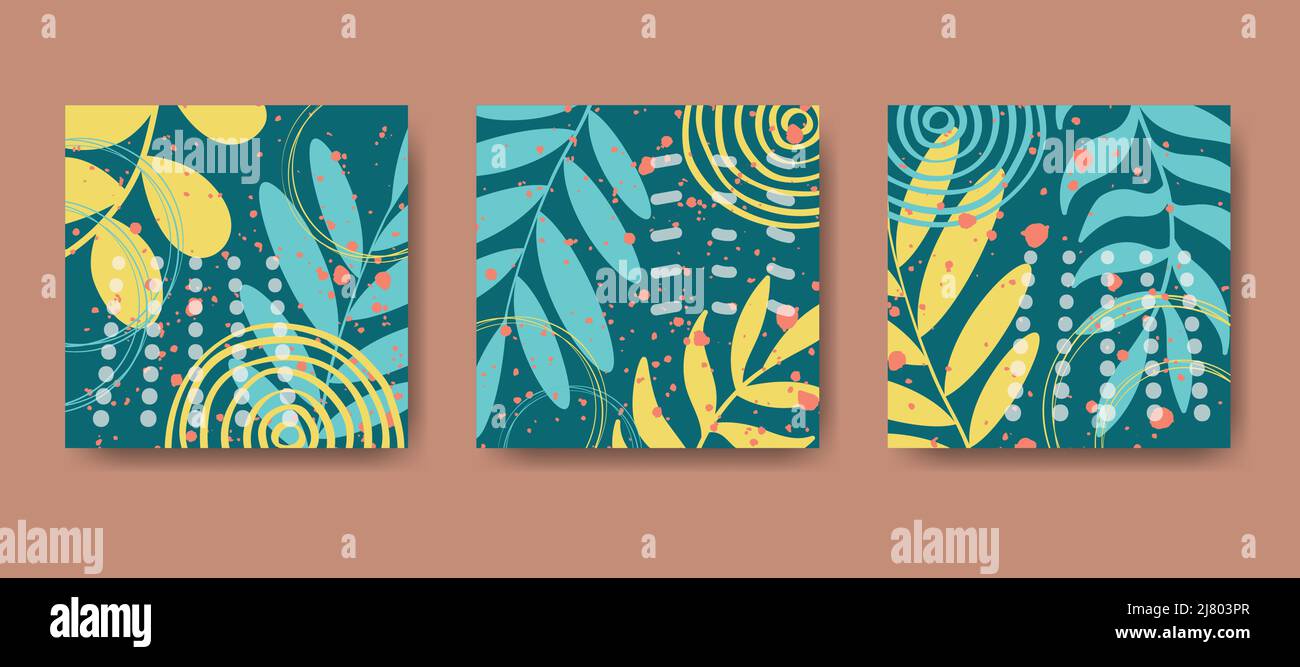 Abstract minimalist cards set Stock Vector Image & Art - Alamy