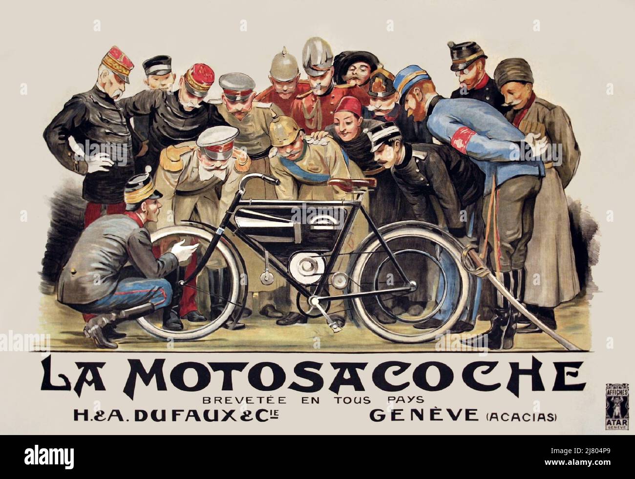 La Motosacoche Brecetee en Tous Pays Stock Photo
