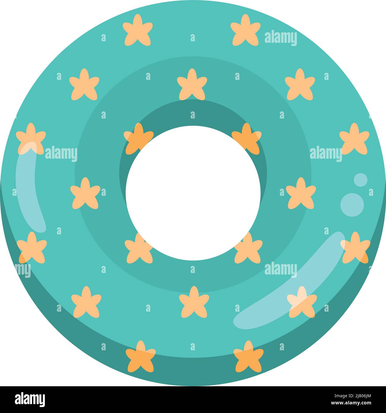 float inflatable with flowers icon Stock Vector Image & Art - Alamy