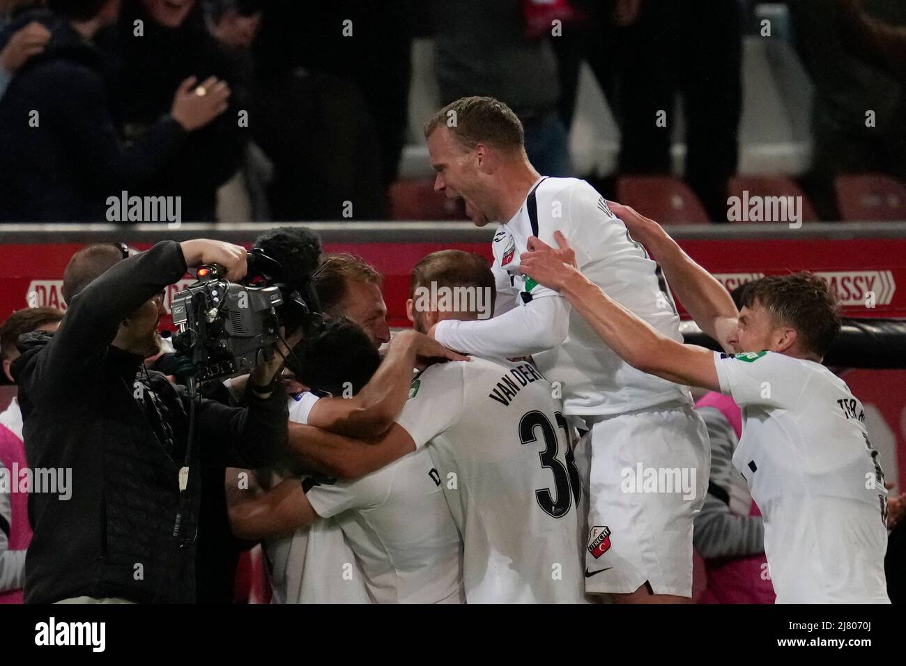 Players Fc Hermannstadt Celebrating After Scoring Editorial Stock
