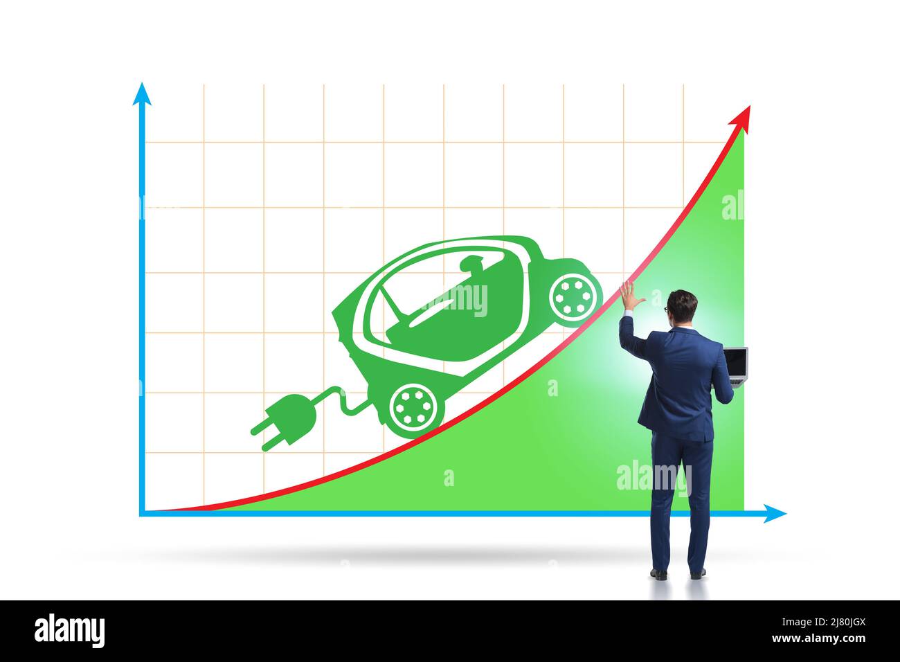 Growth of the electric car usage concept Stock Photo Alamy