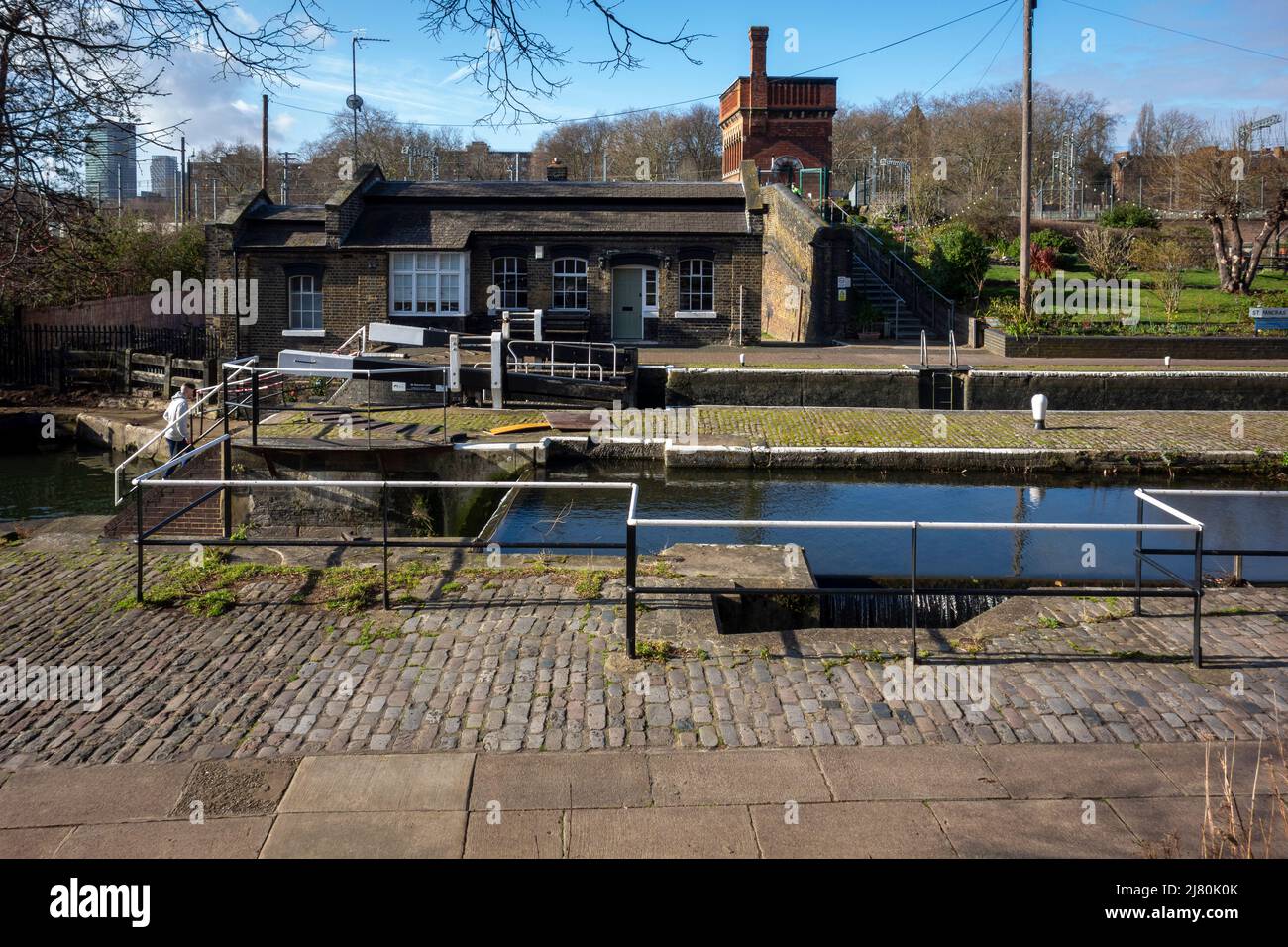 St Pancras Lock, Regent's Canal, Camden, London, UK Stock Photo