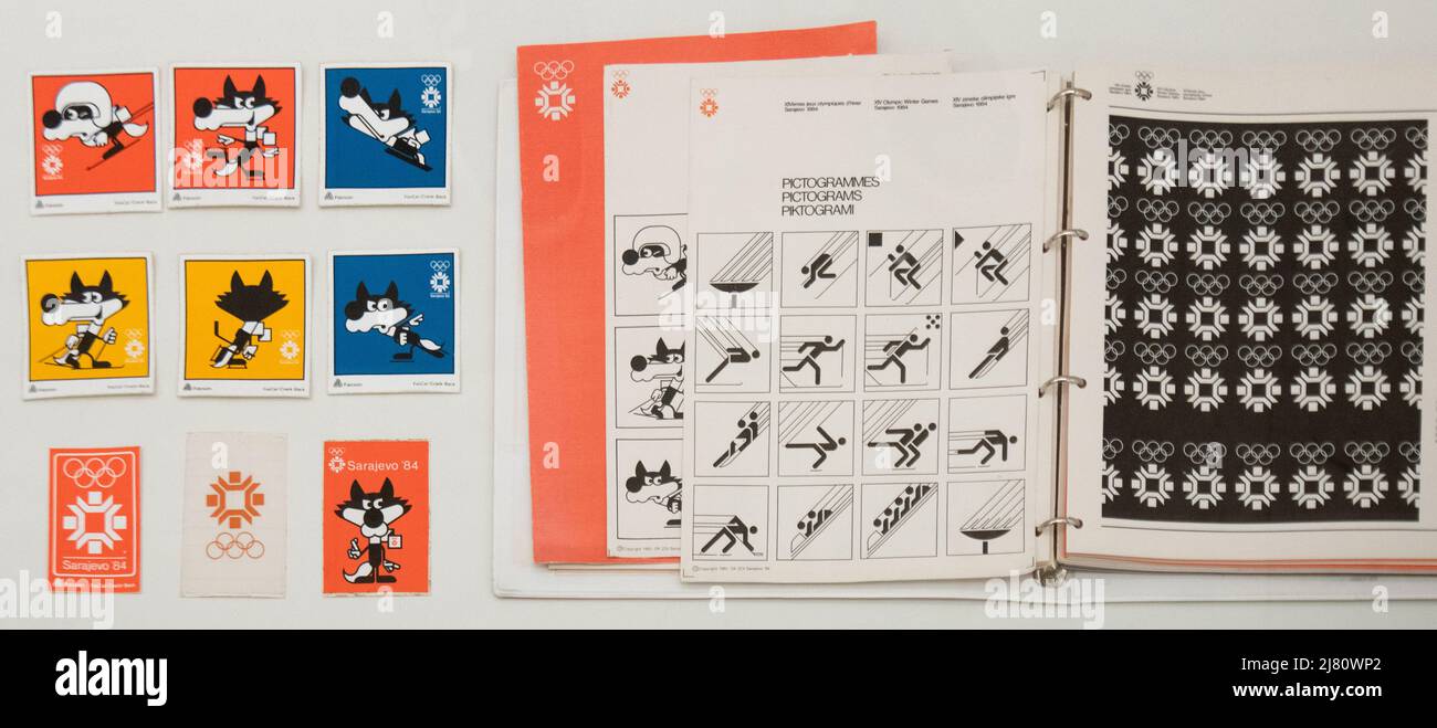 Sarajevo 1984 XIV Winter Olympic Games designs elements and other