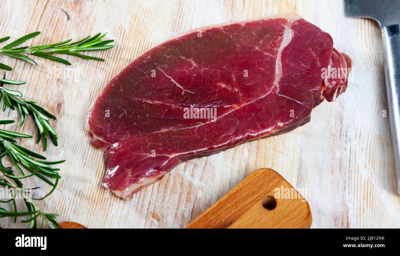 Raw horse meat fillet Stock Photo Alamy