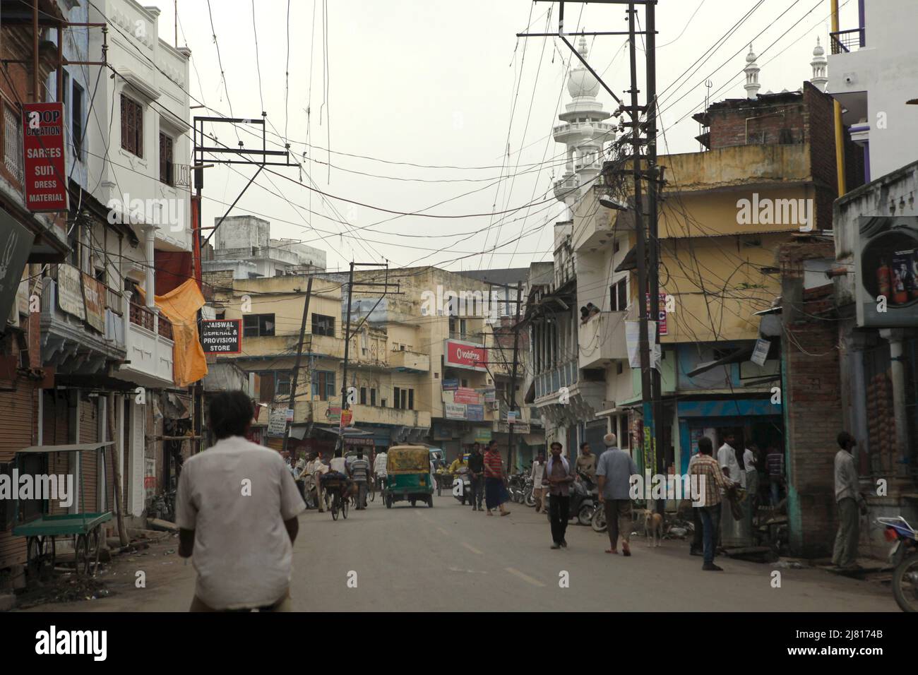 A street in Varanasi, Uttar Pradesh, India Stock Photo Alamy