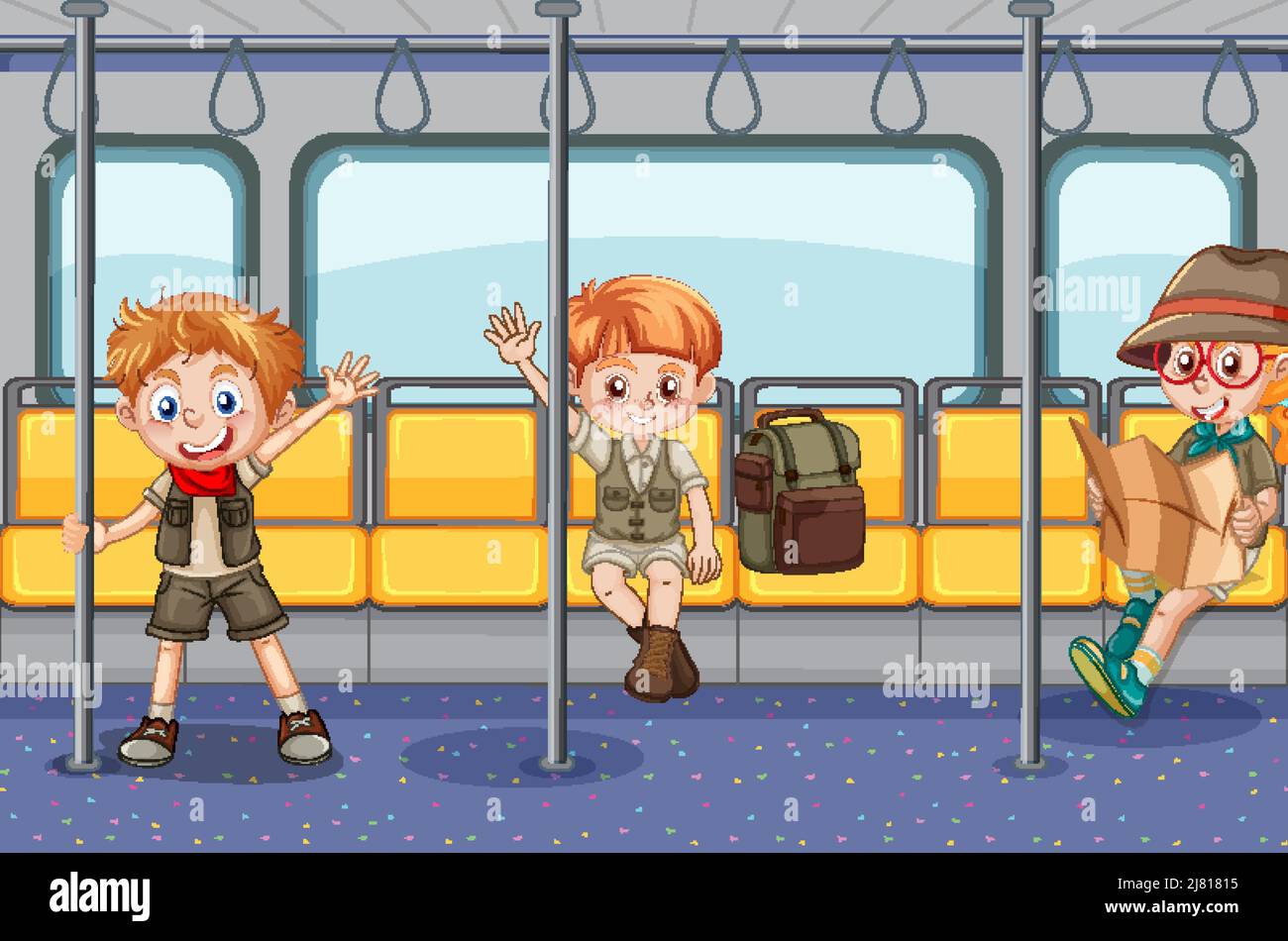 Train window aisle Stock Vector Images - Alamy