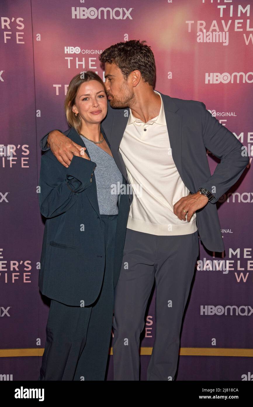 NEW YORK, NEW YORK MAY 11 Ruth Kearney and Theo James attend HBO's