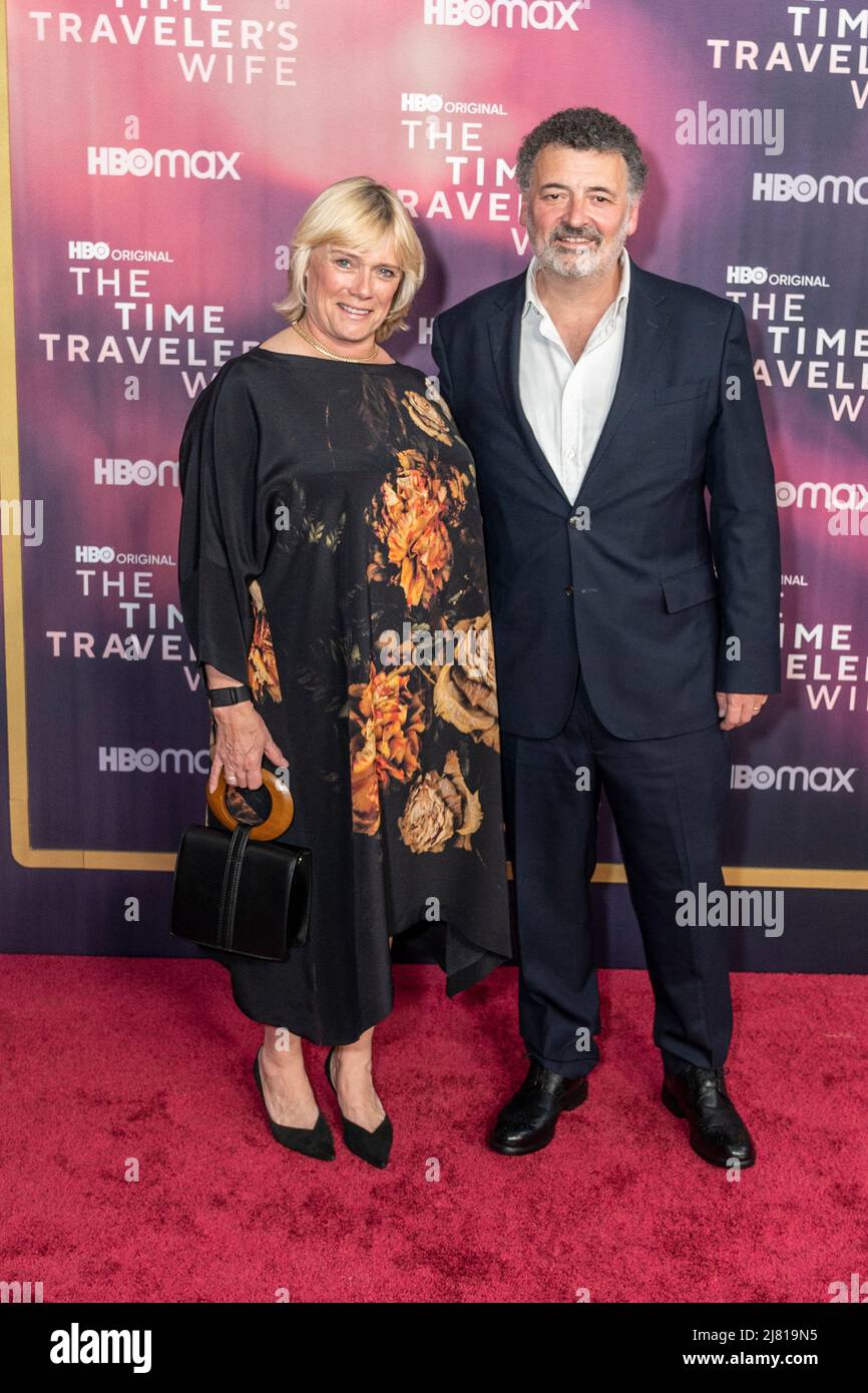 New York, NY - May 11, 2022: Sue Vertue and Steven Moffat attend HBO's The Time Traveler's Wife premiere at Morgan Library Stock Photo