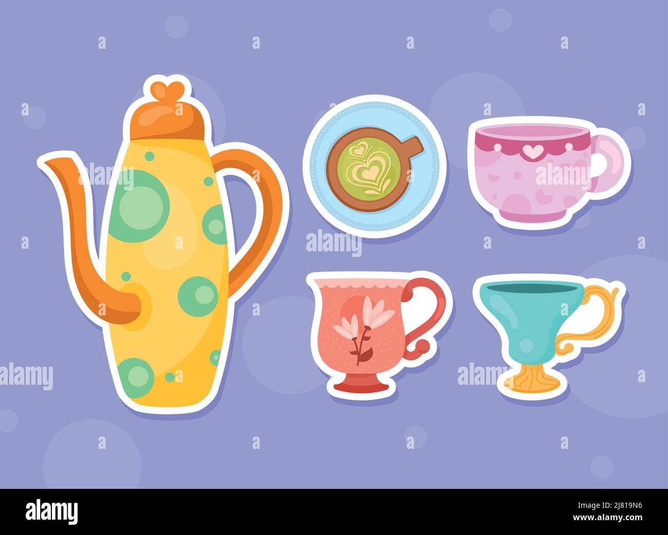 Five pots Stock Vector Images - Alamy