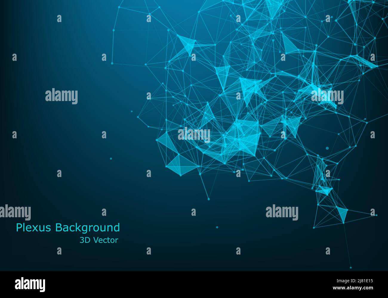 Plexus connections background. Vector eps10. Can be used as communications or technology, science concepts. Stock Vector