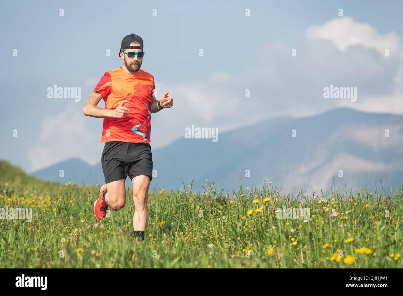 Sporty young man training hi-res stock photography and images - Alamy
