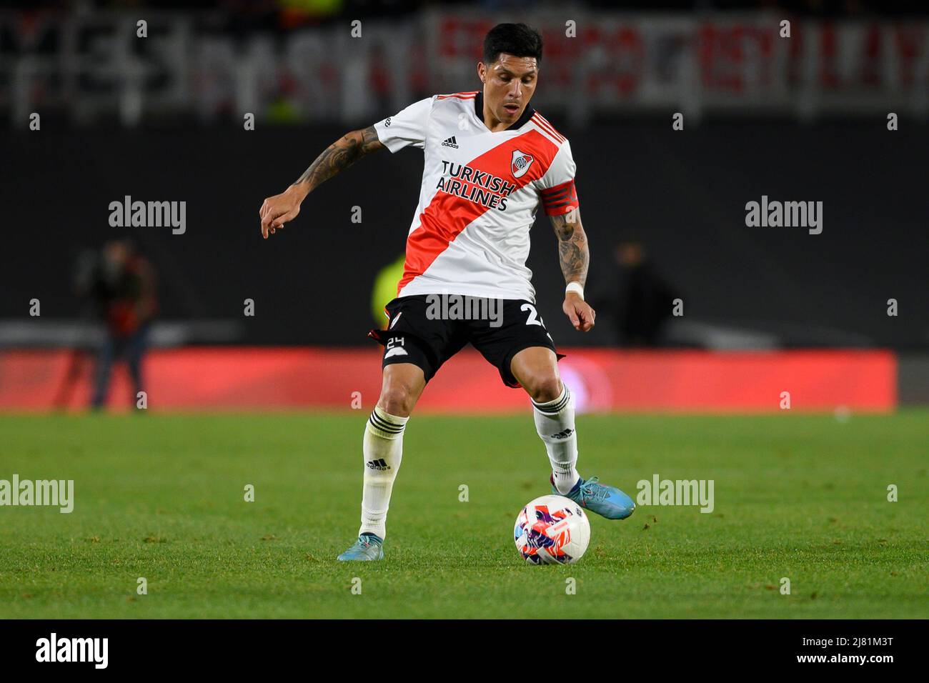 Buenos Aires, Argentina. 11th May, 2022. Enzo Perez of River Plate in action during the 2022 Copa de la Liga match between River Plate and Tigre at Estadio Mas Monumental. Final score; River Plate 1:2 Tigre. Credit: SOPA Images Limited/Alamy Live News Stock Photo