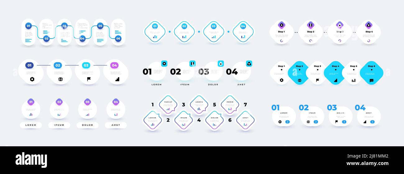 Flow chart infographic. Step 4 elements milestone timeline for business ...