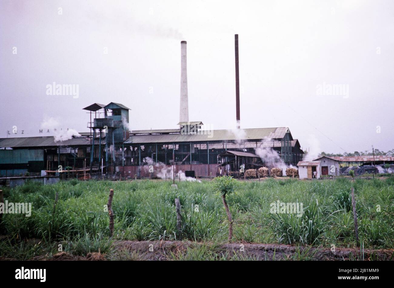 Luz Maria sugar mill factory, Guayoquil, Ecuador, South America, 1962
