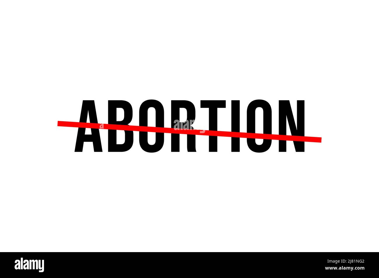 Against Abortion poster, banner or background Stock Photo