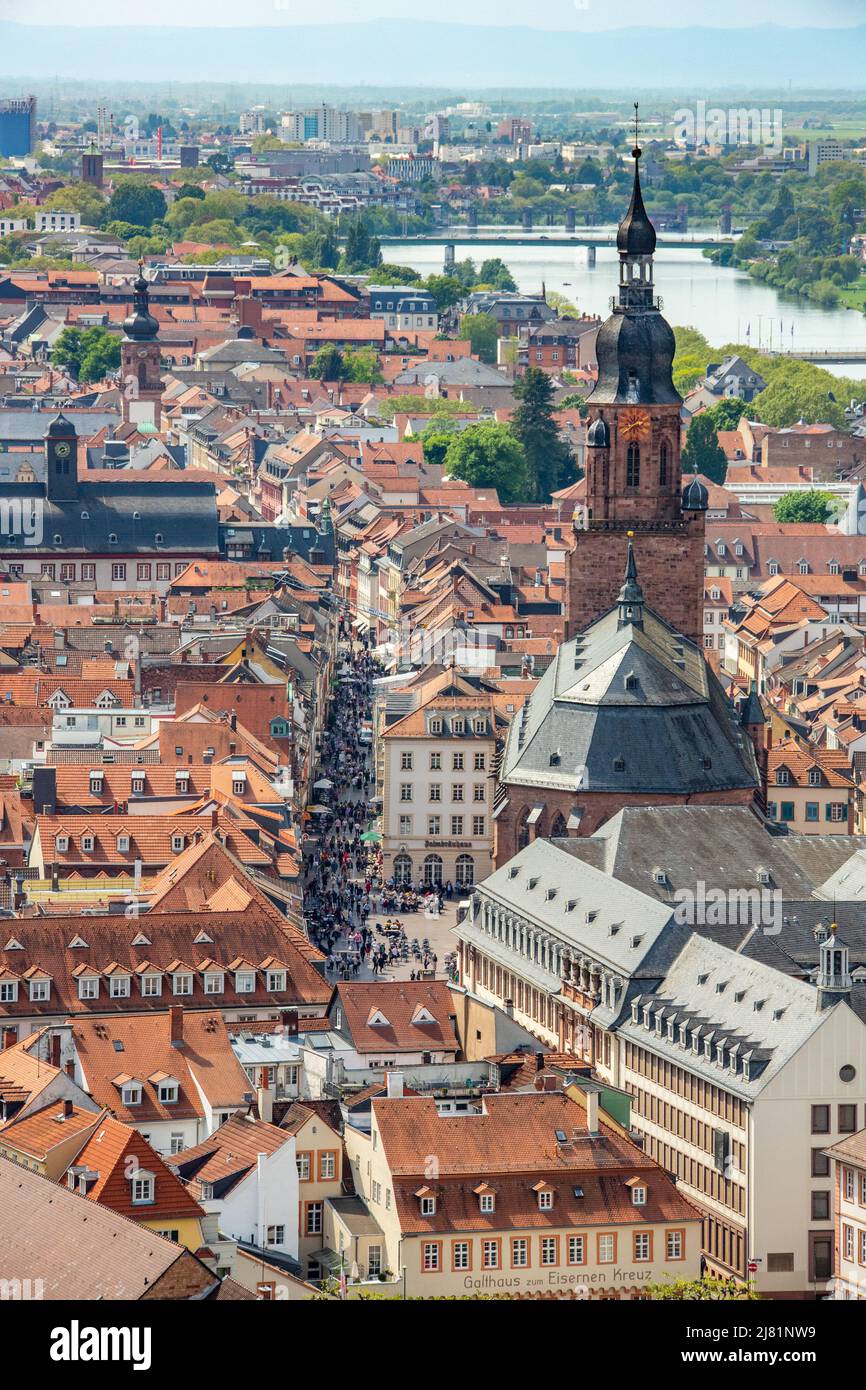 Hauptstrasse Heidelberg, historic old city, Heidelberg, Germany Stock Hauptstrasse Heidelberg, historic old city, Heidelberg, Germany Stock