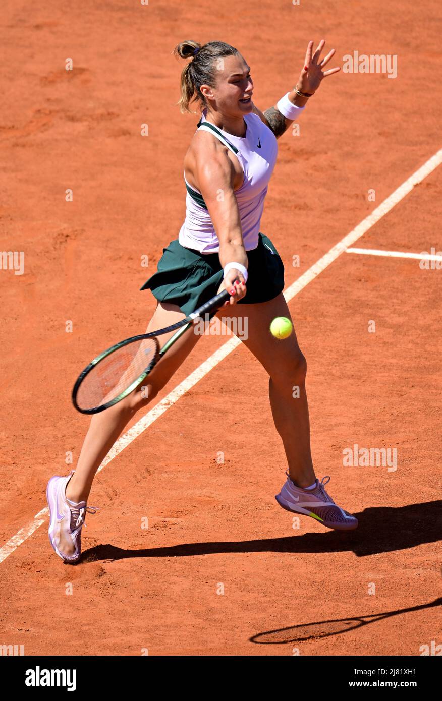 Tennis - WTA 1000 - Italian Open - Foro Italico, Rome, Italy - May 12, 2022  Belarus' Aryna Sabalenka in action during her second round match against  Jessica Pegula of the U.S. REUTERS/Alberto Lingria Stock Photo - Alamy