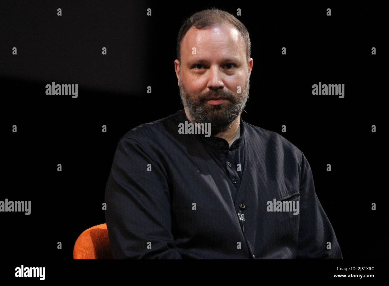 Greek director Yorgos Lanthimos attends at press conference after the  screening of her new short film "Bleat" (or "Vlihi" in Greek) of the Greek  director Yorgos Lanthimos at the Greek National Opera