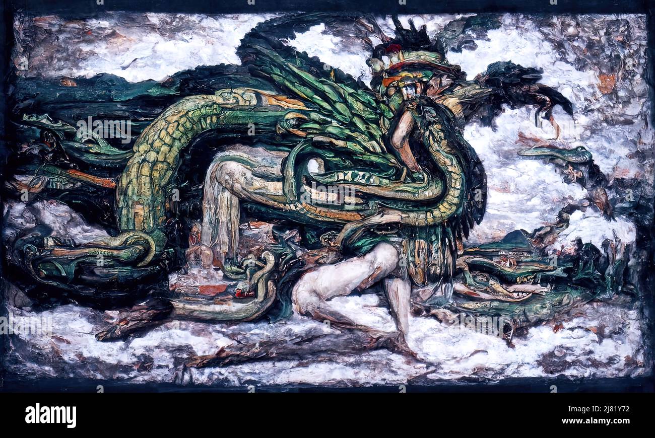 Aztec gods illustration hi-res stock photography and images - Alamy