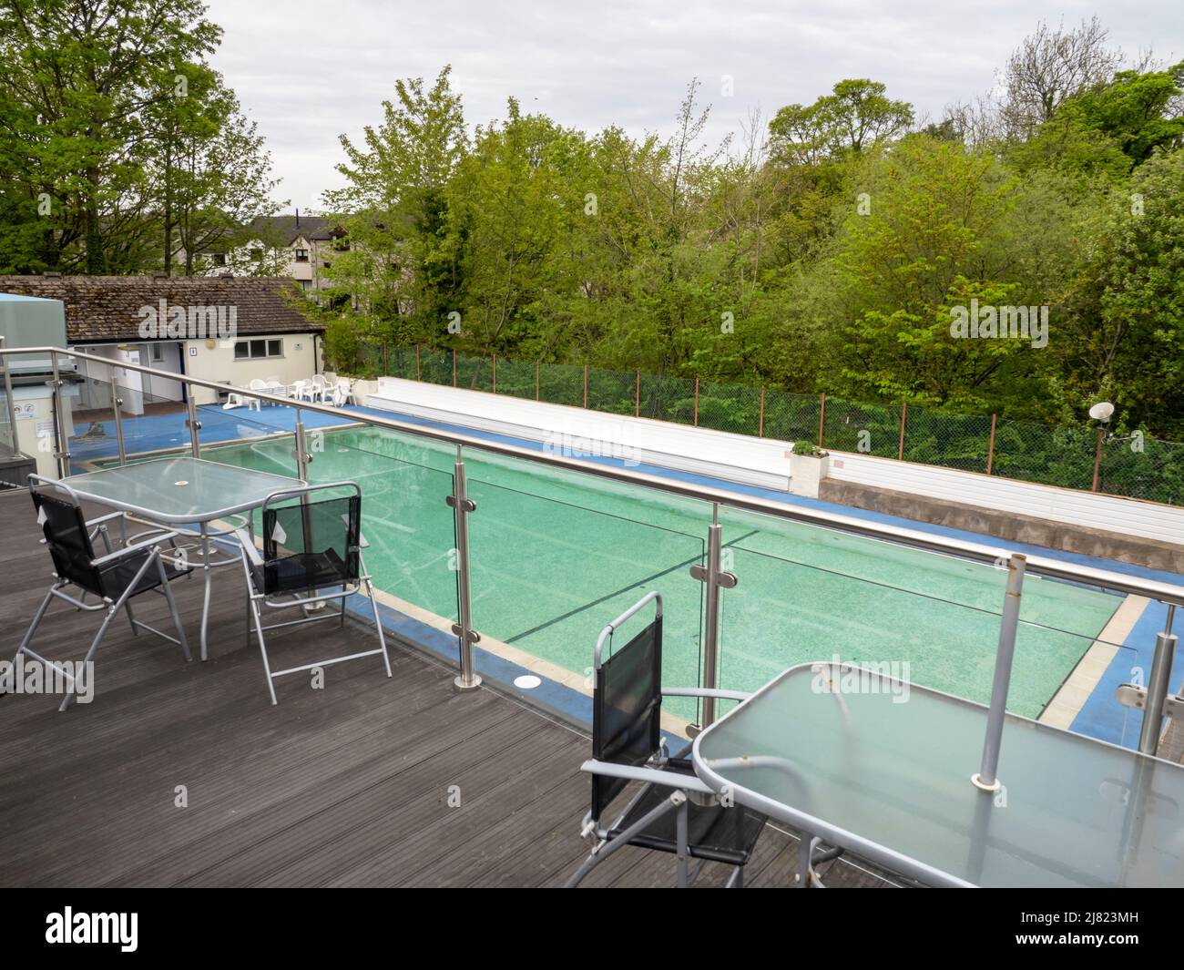 An open air swimming pool in Ingleton, Yorkshire, UK Stock Photo Alamy