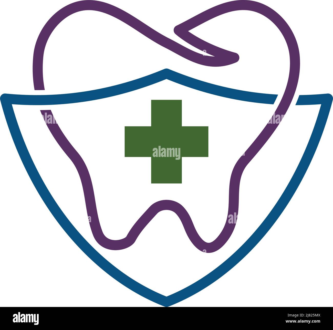 Dental with Shield logo Icon Illustration Brand Identity Stock Vector ...