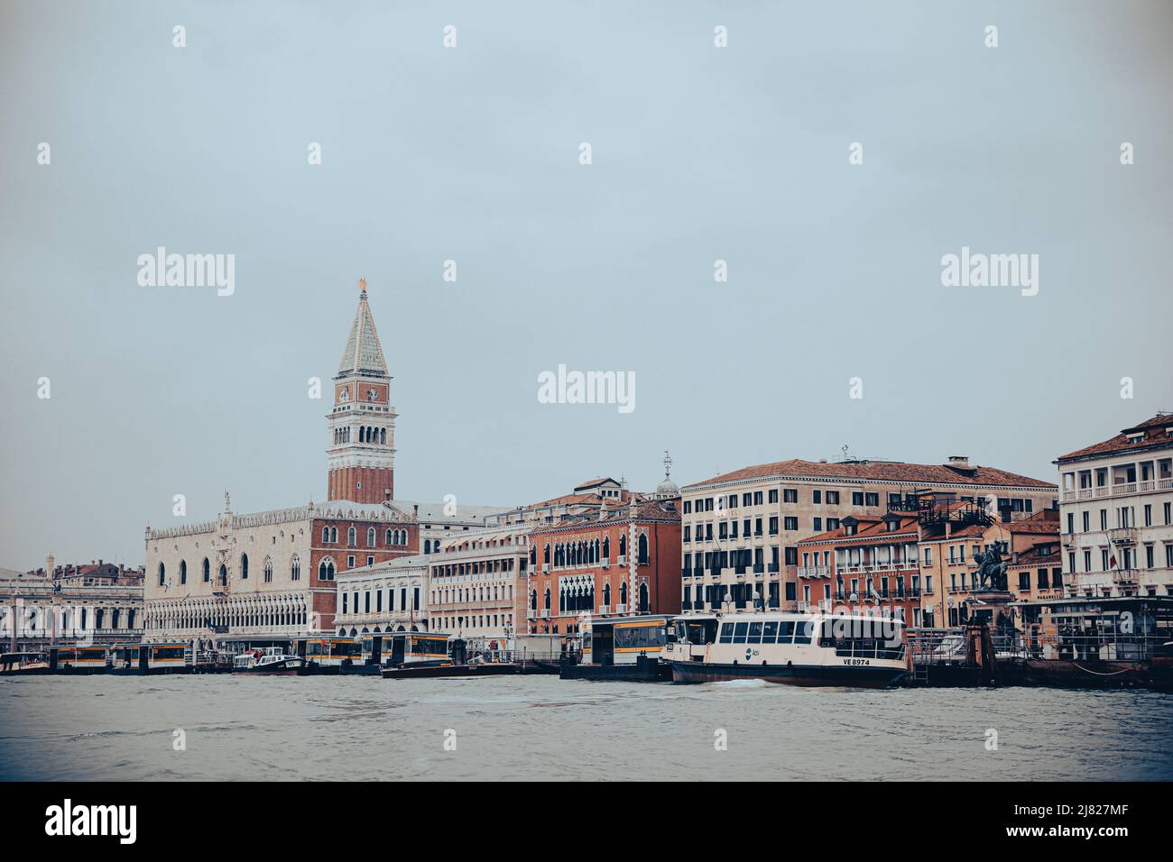 View towards St Mark's Campanile, Venice Stock Photo
