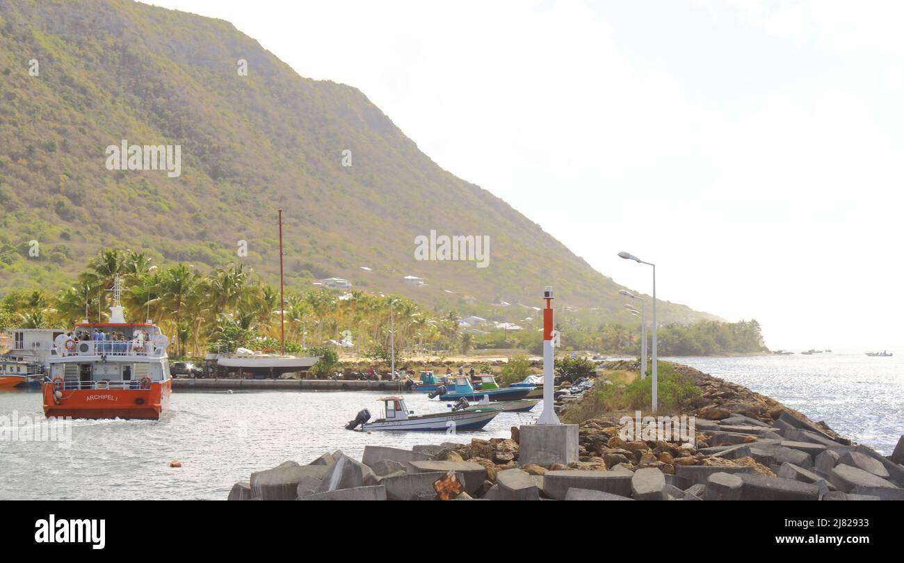 Port de l'Ile de la Desirade, Guadeloupe Stock Photo - Alamy