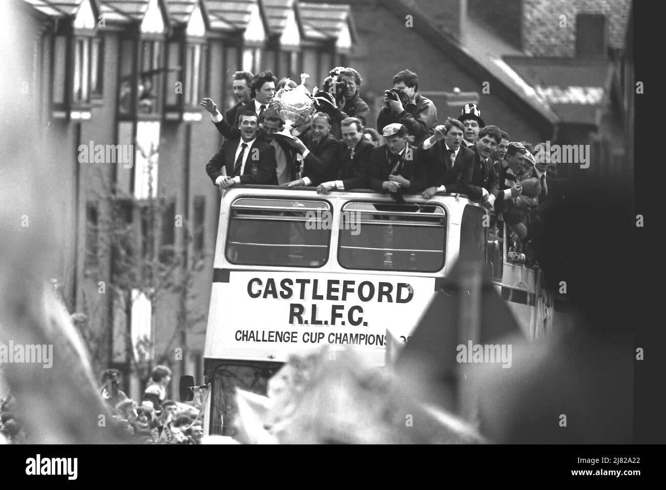 Castleford v Hull K.R. 1986 Stock Photo