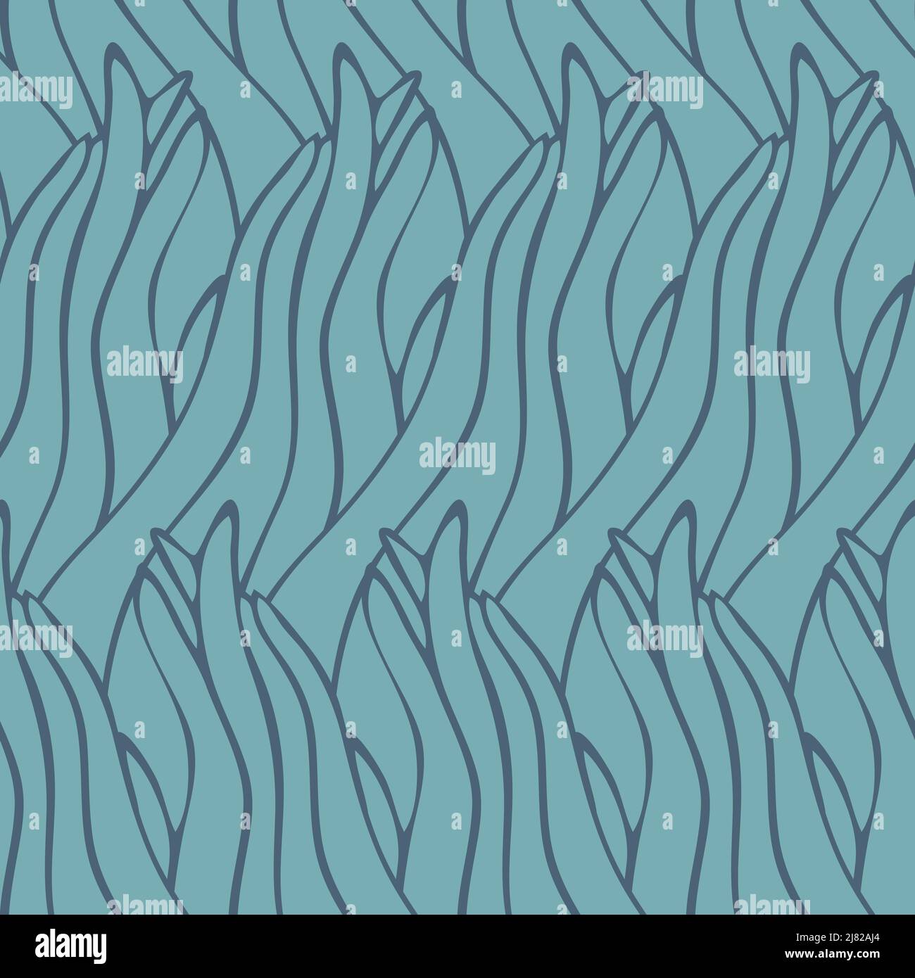 Seamless vector pattern with abstract water texture on blue background ...