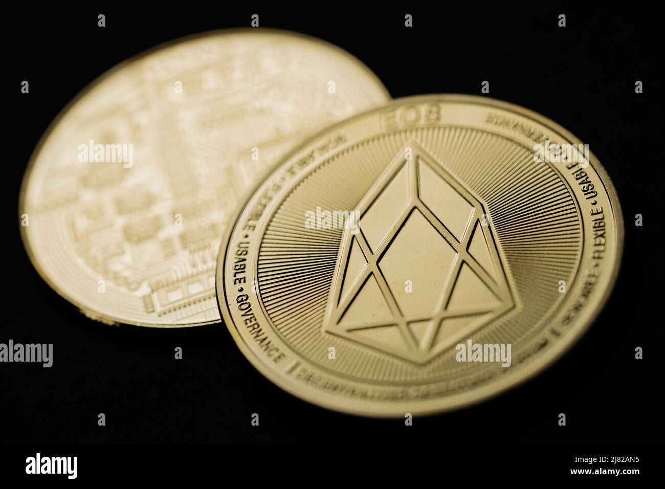 Stack and the back of the crypto currency gold bitcoin. Isolated on white  background. The concept of the development of crypto-currency bitcoins and  v Stock Photo - Alamy