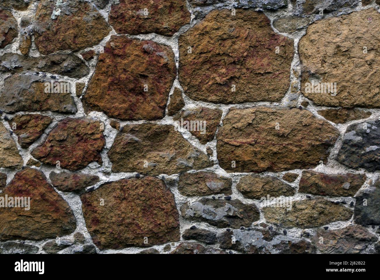 Close up of Stone Wall Stock Photo