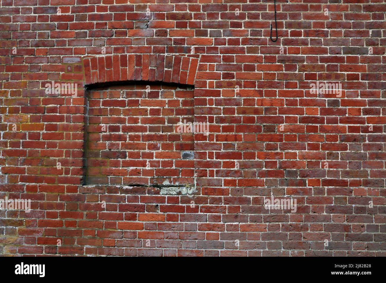 Friday Street Surrey England Stephan Langton inn Close up of Bricked up Window during the days of window Tax Stock Photo