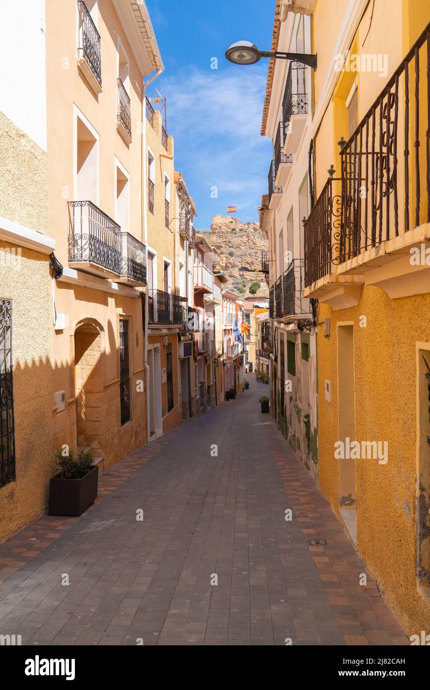 Busot Spain narrow streets view pueblo tourist attraction near El