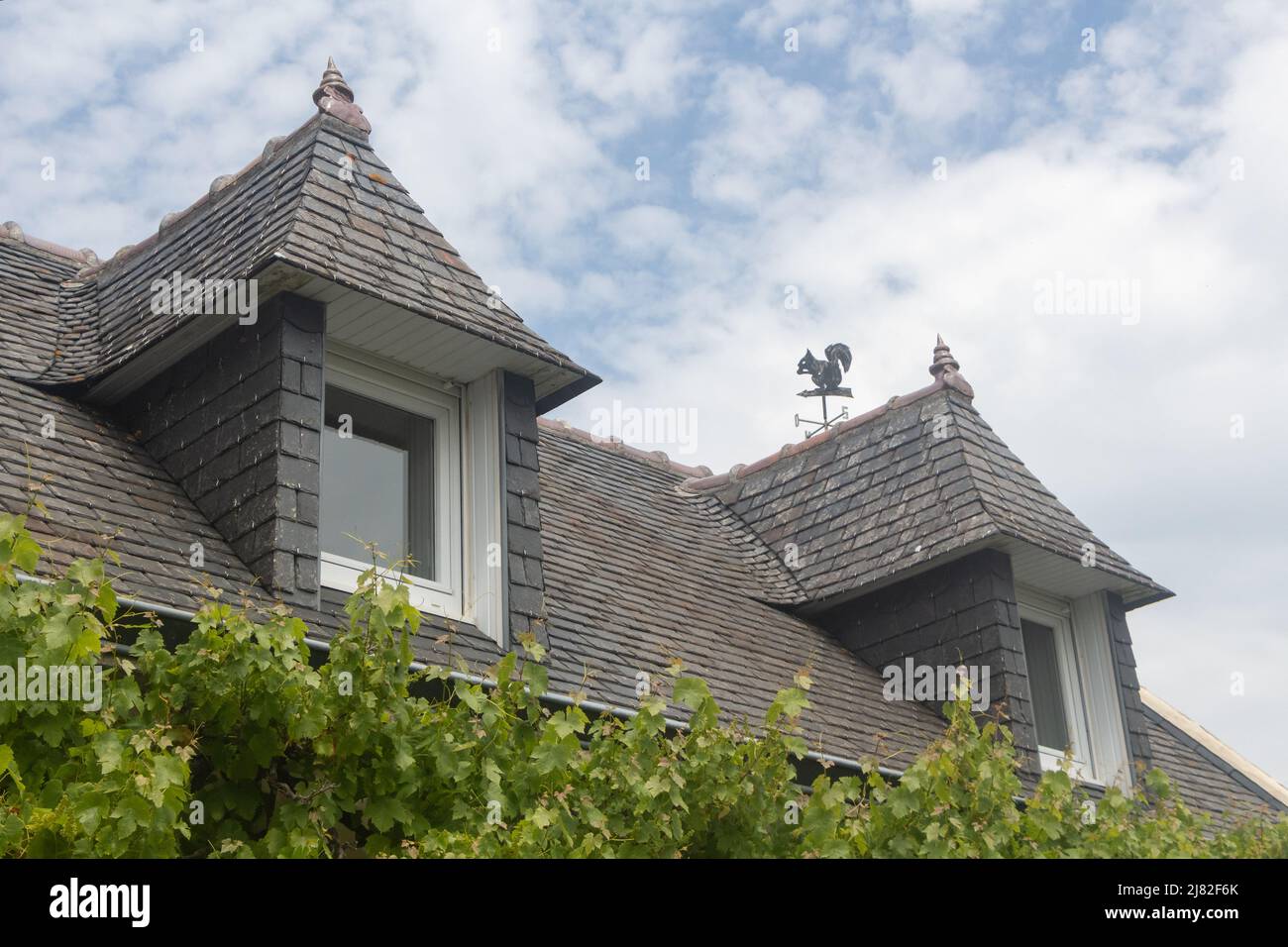 Dormer on the roof of an house Stock Photo