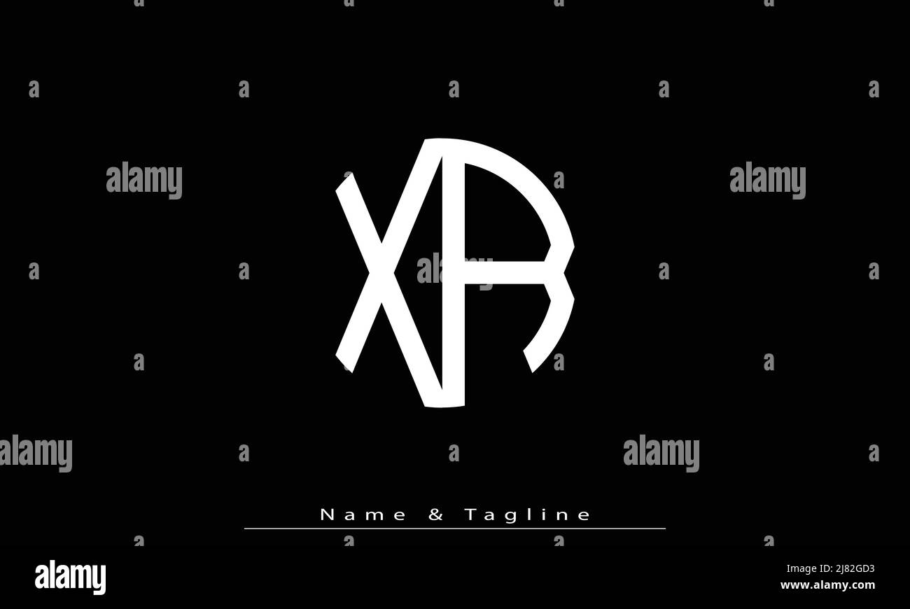 Alphabet letters Initials Monogram logo XR , RX Stock Vector Image ...