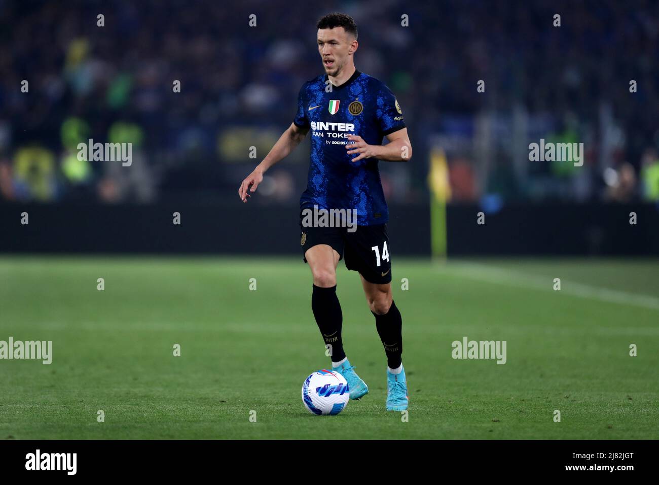 Ivan Perisic of Fc Internazionale  in action during the Coppa Italia final match between Juventus Fc and Fc Internazionale at Stadio Olimpico on May 11, 2022 in Rome, Italy. Stock Photo