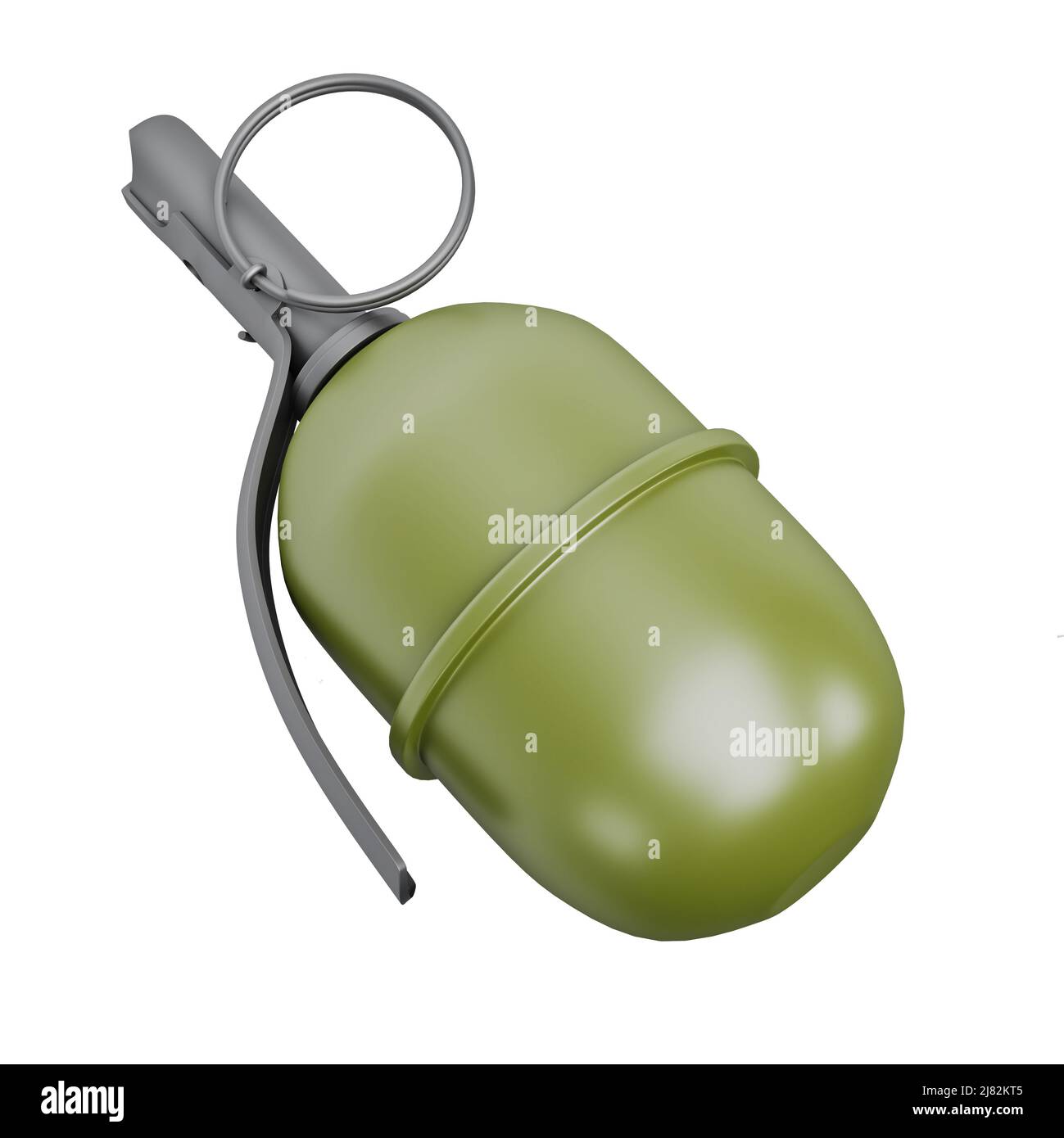 3d model of combat grenade isolated on white background Stock Photo - Alamy