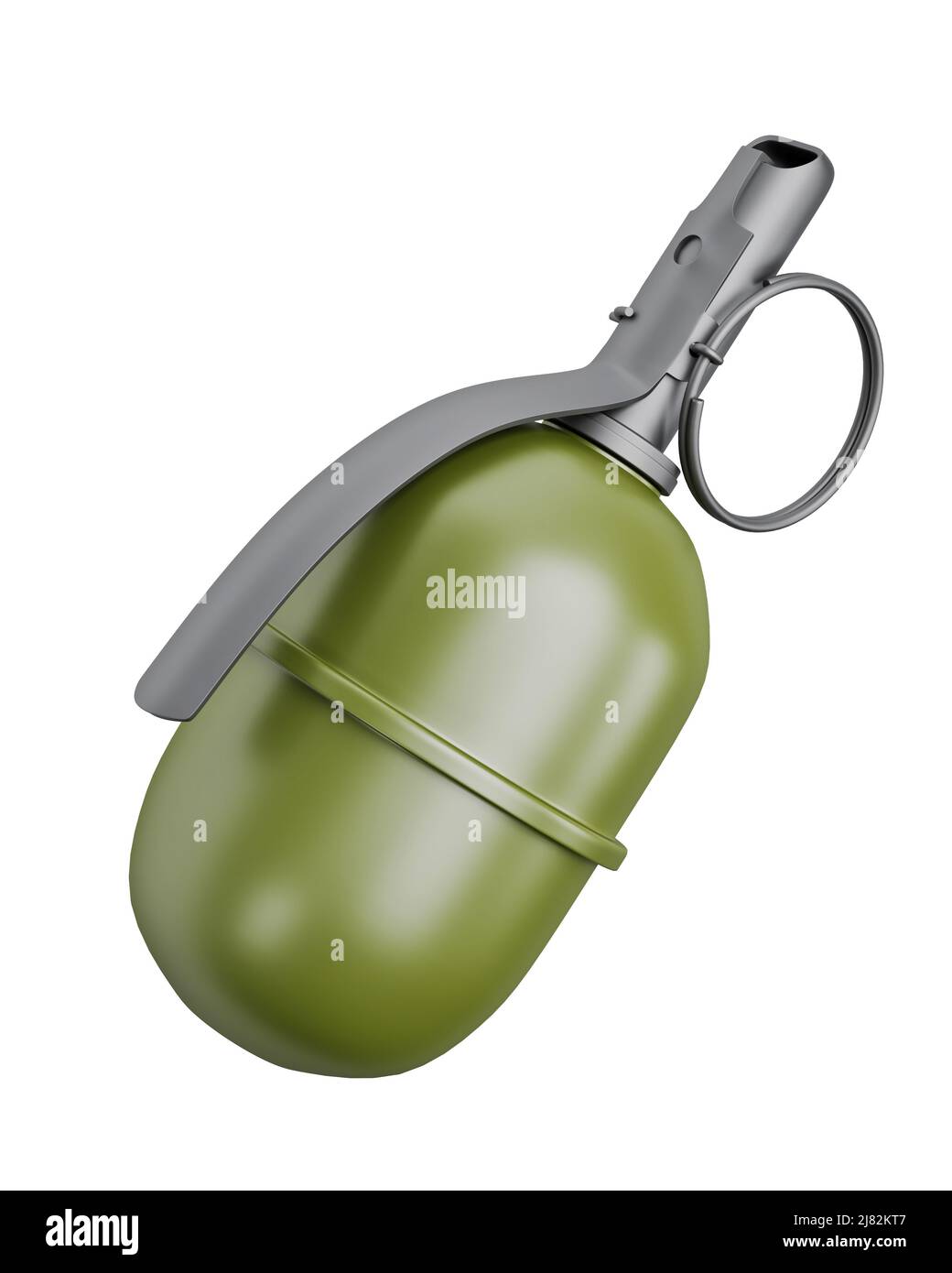 3d model of combat grenade isolated on white background Stock Photo - Alamy